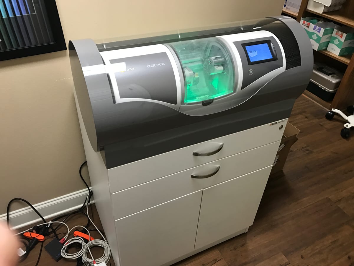 Digital dental milling equipment in the Bastrop office